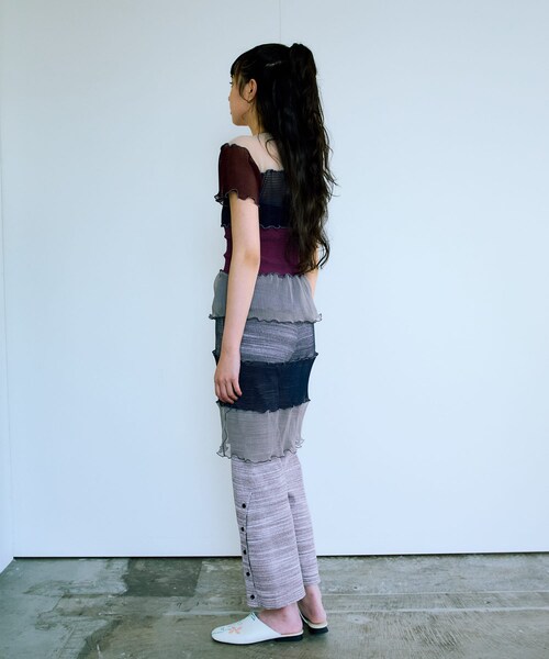 THE GOODLAND MARKET（ザグッドランドマーケット）の「Ticien　RICRAC 002 UNDER（スカート・レディース・BLUxWIN/BLKxNVY/YELxKHK・2）」の6枚目の写真