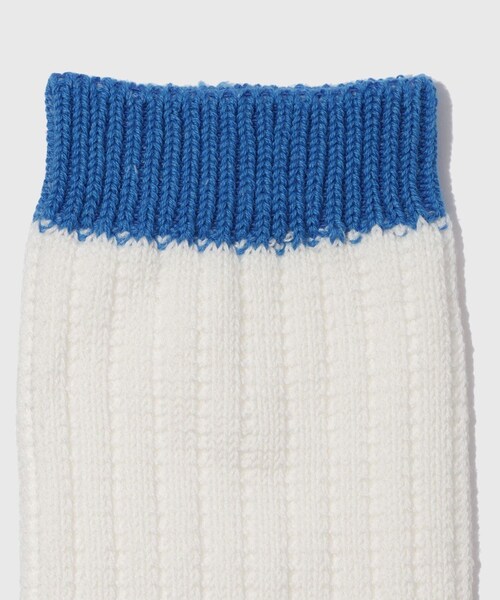 ADAM ET ROPE'(アダムエロペ)の「【Little Yarmouth/リトルヤーマス】Utility Rib Sox(ソックス/靴下・メンズ・ブラック/ホワイト/オリーブ・F)」の13枚目の写真