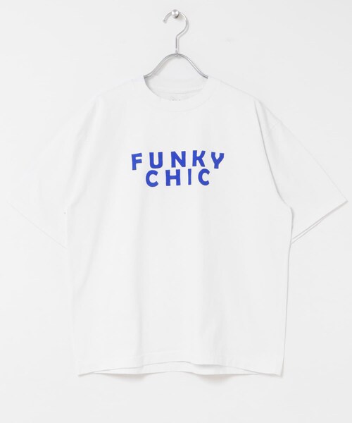 かぐれ（カグレ）の「『別注』HARi×かぐれ　FUNKY CHIC T-SHIRTS（Tシャツ/カットソー・レディース・WHITEBLACK/WHITEBLUE・1）」の10枚目の写真