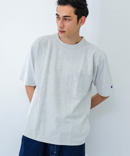 URBAN RESEARCH（アーバンリサーチ）の「『別注』Champion×UR　USA Fit Short-Sleeve T-shirts（Tシャツ/カットソー・メンズ・OATMEAL/WHITE/BLACK/NAVY/BLUE/RED・M/L/XL）」の17枚目の写真