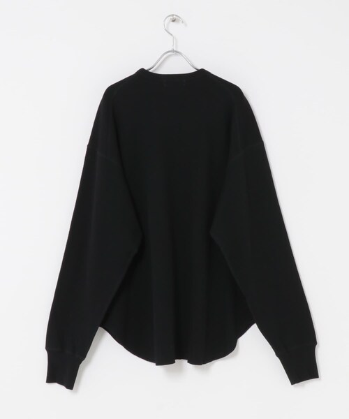 かぐれ（カグレ）の「サーマルクルーネックプルオーバー（Tシャツ/カットソー・レディース・LIGHT GRAY/BLACK・Free）」の12枚目の写真