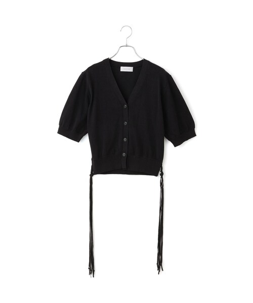 ADAM ET ROPE'(アダムエロペ)の「ドロストヘムカーディガン(カーディガン/ボレロ・レディース・ブラック/ベージュ/ピンク・F)」の14枚目の写真