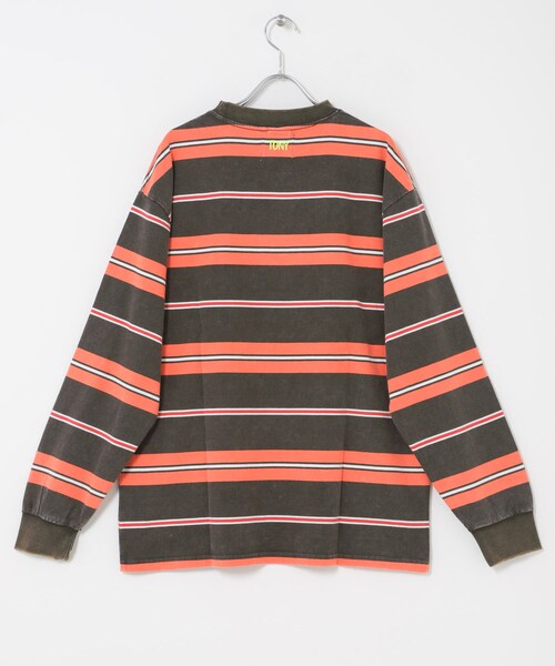 THE GOODLAND MARKET（ザグッドランドマーケット）の「TONY　HANGTEN LS TEE（Tシャツ/カットソー・メンズ・OFF×NVY/BRN×ORG・L/XL）」の11枚目の写真