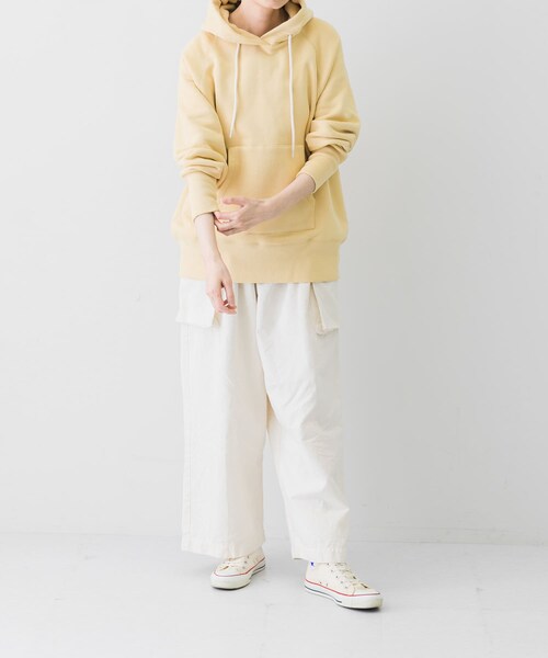 かぐれ（カグレ）の「スウェットフーデットプルオーバー（パーカー・レディース・CORAL/BUTTER/NAVY・FREE）」の22枚目の写真