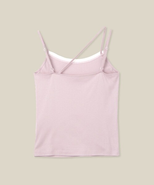 ROPE'（ロペ）の「【WEB・一部店舗限定】【接触冷感/UVカット】前後2WAY チュールコンビアシメキャミソール（キャミソール・レディース・ブラック/ホワイト/ピンク・F）」の18枚目の写真