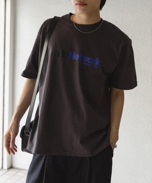 SENSE OF PLACE by URBAN RESEARCH（センスオブプレイスバイアーバンリサーチ）の「company logo short-sleeve t-shirts A（Tシャツ/カットソー・メンズ・OFF WHITE/CHARCOAL/LIME・M/L）」の13枚目の写真