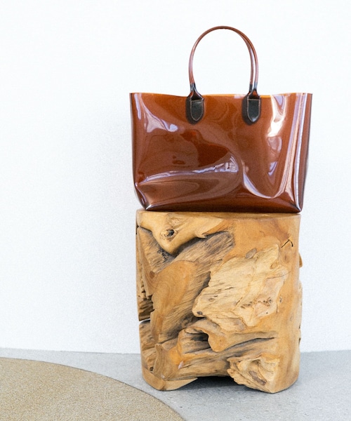 KBF（ケイビーエフ）の「クリアトートBAG（トートバッグ・レディース・BROWN/BLACK・one）」の3枚目の写真