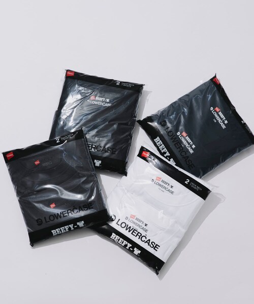 URBAN RESEARCH(アーバンリサーチ)の「HANES×LOWERCASE LOWERCASE 2P BEEFY-T SS(Tシャツ/カットソー・メンズ・WHITE/WHT/BLK/BLACK/D.GRAY/NAVY・M/L/XL/XXL)」の16枚目の写真