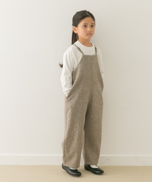 URBAN RESEARCH DOORS(アーバンリサーチドアーズ)の「『親子リンク』ネップツイードサロペット(KIDS)(ワンピース・キッズ・L.BEIGE/CHARCOAL・120/135)」の21枚目の写真
