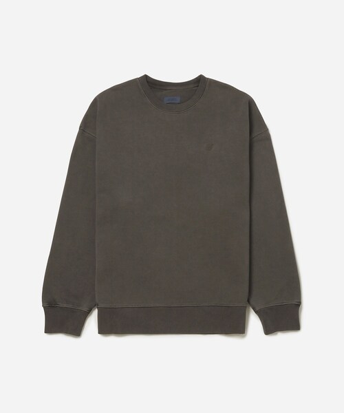 Saturdays NYC（サタデーズ ニューヨークシティ ）の「Ari Pigment Dyed Crew（スウェット・レディース・ブラック/オリーブ・L/M/S/XL/XS）」の4枚目の写真