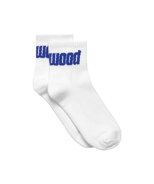 bonjour records(ボンジュールレコーズ)の「Metalwood Studio/メタルウッド・スタジオ Metal Logo Quarter Sock(ソックス/靴下・レディース・ホワイト/キナリ・F)」の1枚目の写真