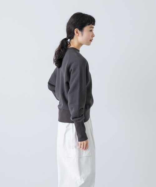 かぐれ（カグレ）の「コットンリヨセルショートプルオーバー（Tシャツ/カットソー・レディース・L/GRAY/NAVY/CHARCOAL・Free）」の6枚目の写真