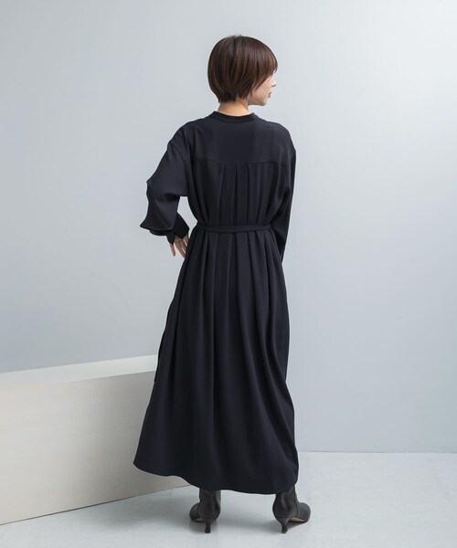 【NEW】アーバンリサーチ ロッソ（URBAN RESEARCH ROSSO）/トリアセテート混Vネックワンピース URBAN RESEARCH ROSSO（アーバンリサーチロッソ）の「トリアセテート混