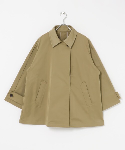 ITEMS URBANRESEARCH（アイテムズ アーバンリサーチ）の「ミドルトレンチコート（ステンカラーコート・レディース・BEG/NVY・FREE）」の7枚目の写真