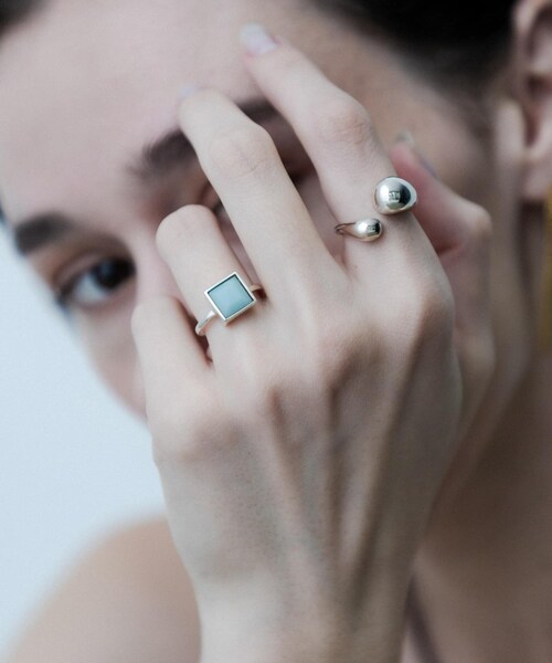 SMELLY（スメリー）の「SMELLY so’　square amazonite ring（リング・レディース・SL/GR・11）」の13枚目の写真
