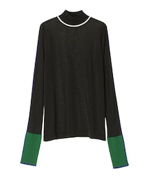 UN3D. | COLOR LINE SHEER KNIT TOP(ニット/セーター)