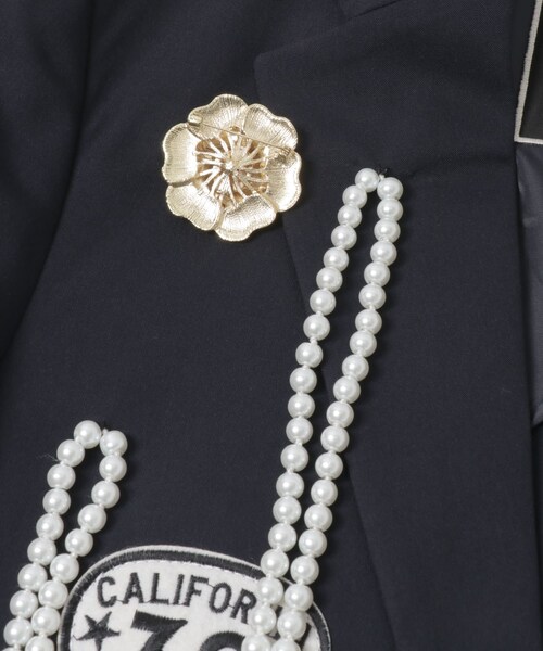 URBAN RESEARCH（アーバンリサーチ）の「MIA BAG　BLAZER PATCH DREAM（テーラードジャケット・レディース・NAVY・Free）」の4枚目の写真