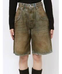 EMODA | ヴィンテージライクデニムハーフパンツ(デニムパンツ)