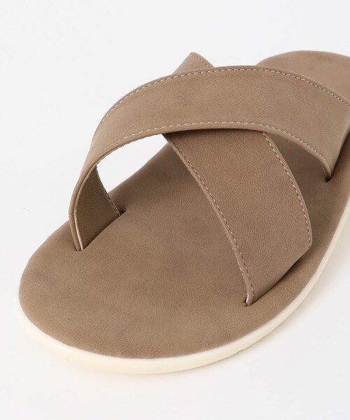 ITEMS URBANRESEARCH（アイテムズ アーバンリサーチ）の「エコレザークロスサンダル（サンダル・メンズ・BEG/BLK/GRY/CML・26.5/27.5）」の18枚目の写真