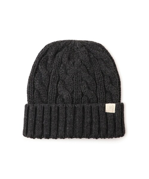 ROPE' PICNIC（ロペピクニック）の「ケーブルニットワッチ/リンクコーデ（ニットキャップ/ビーニー・レディース・スミクロ/キナリ/ピンク・F）」の12枚目の写真