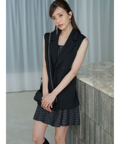 MERCURYDUO（マーキュリーデュオ）の「バックリボンジレ（その他アウター・レディース・アイボリー/ライトグレー/ブラック・S/M）」の21枚目の写真