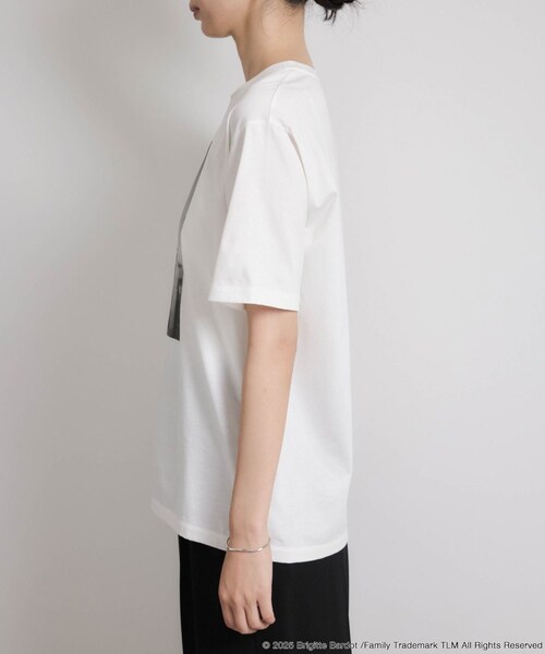 ROPE'（ロペ）の「【Brigitte Bardot×ROPE'・コラボ】プリント半袖T-shirt【洗える・洗濯耐久性・接触冷感】（Tシャツ/カットソー・レディース・ホワイト/ホワイト系・F）」の20枚目の写真