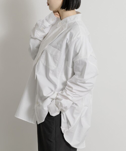 THE GOODLAND MARKET（ザグッドランドマーケット）の「77circa　wide stole shirt（シャツ/ブラウス・レディース・white1・one）」の3枚目の写真