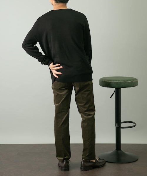 URBAN RESEARCH ROSSO（アーバンリサーチロッソ）の「『一部WEB限定カラー』『XLサイズあり』『UR TECH』ハイゲージクルーネックニット（ニット/セーター・メンズ・GRAY/BEIGE/NAVY/BLACK/L.BROWN・M/L/XL）」の17枚目の写真