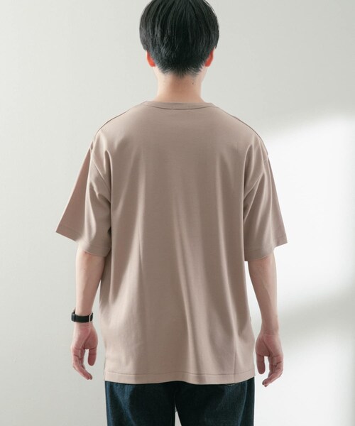ITEMS URBANRESEARCH（アイテムズ アーバンリサーチ）の「シルケットスムース クルーネックTシャツ（Tシャツ/カットソー・メンズ・KHK/WHT/BLK/BEG/PNK・M/L）」の19枚目の写真