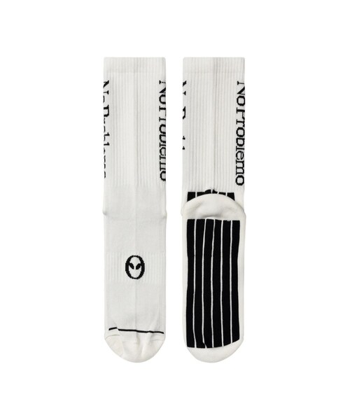 bonjour records（ボンジュールレコーズ）の「No Problemo/ノープロブレモ No Problemo Sock（ソックス/靴下・レディース・ブラック/ホワイト/レッド・F）」の6枚目の写真