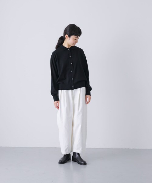 かぐれ（カグレ）の「ウールポロニットカーディガン（カーディガン/ボレロ・レディース・RED/BROWN/BLACK・Free）」の11枚目の写真