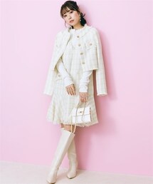 marun | 大きいサイズツイードジャケット　marun(ノーカラージャケット)