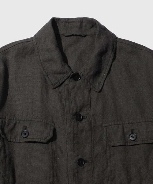 ADAM ET ROPE'(アダムエロペ)の「【KAPTAIN SUNSHINE/キャプテンサンシャイン】Safari Shirt Jacket(その他アウター・メンズ・ブラック/キナリ・2/3/4)」の8枚目の写真