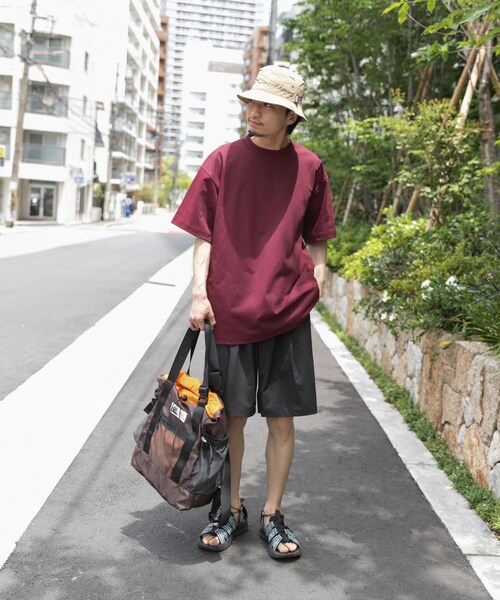EKAL（エカル）の「『別注』Caribou Mountaineering×EKAL　L.WEIGHT PACKTOTE（トートバッグ・メンズ・BLACK/BROWN・one）」の18枚目の写真