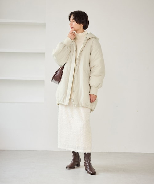 ROPE' PICNIC（ロペピクニック）の「中綿モンスターコート（ダウンジャケット/コート・レディース・ブラック/キナリ・F）」の17枚目の写真