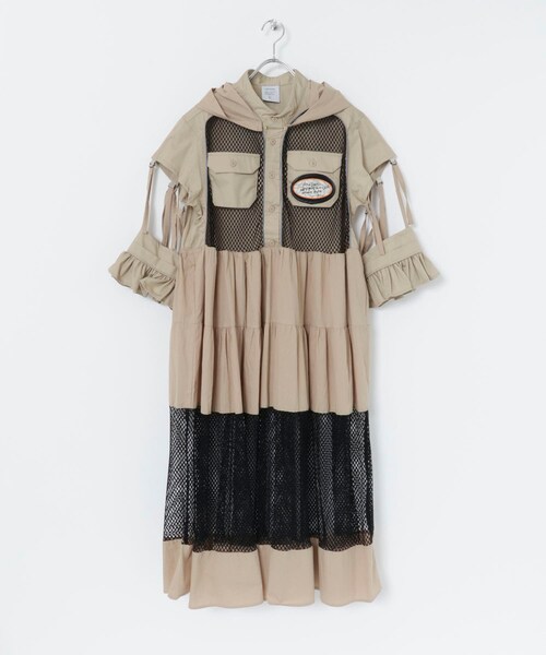 THE GOODLAND MARKET（ザグッドランドマーケット）の「old honey　-OH- 72℃ dress（ワンピース・レディース・beige/white・FREE）」の11枚目の写真