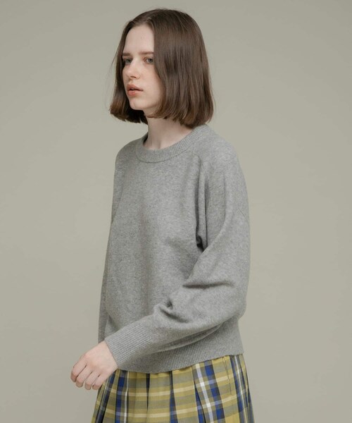 URBAN RESEARCH Sonny Label（アーバンリサーチサニーレーベル）の「フラッフィータッチクルーネックニットプルオーバー（ニット/セーター・レディース・杢グレー/ミント/ブラック・FREE）」の14枚目の写真