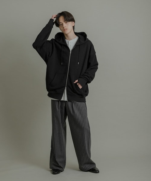 SENSE OF PLACE by URBAN RESEARCH（センスオブプレイスバイアーバンリサーチ）の「『ユニセックス』Wジップパーカー（パーカー・メンズ・IVORY/BLACK/GRAY/RED・M/L）」の21枚目の写真