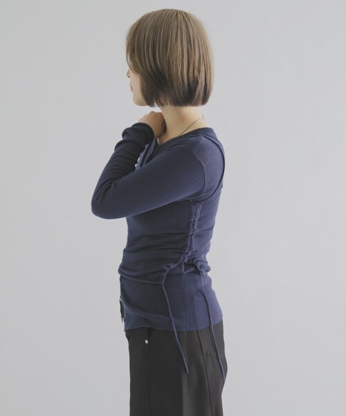 THE GOODLAND MARKET（ザグッドランドマーケット）の「cwtch　LAYERED KNIT TOPS（ニット/セーター・レディース・GRAY/NAVY/BERRY/YELLOW・Free）」の18枚目の写真