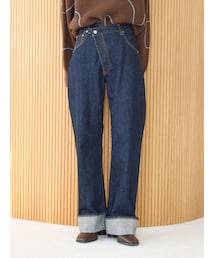 Ungrid | ウエストリメイクロールアップデニム(デニムパンツ)