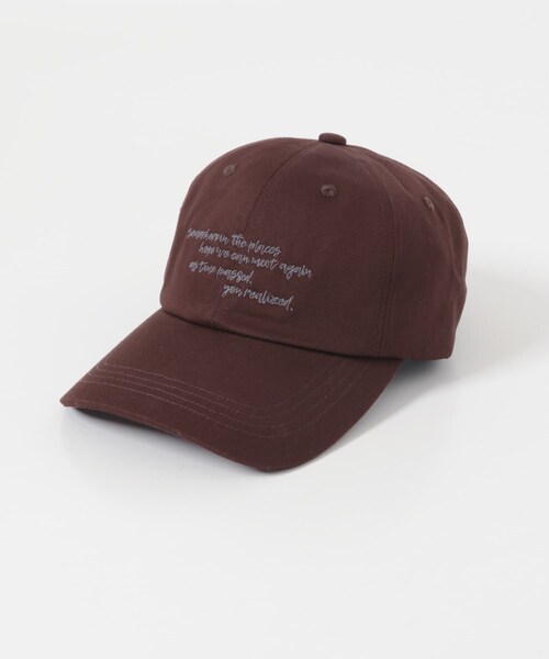 URBAN RESEARCH Sonny Label（アーバンリサーチサニーレーベル）の「エンブロイダリーメッセージキャップ（キャップ・レディース・イエローベージュ/ブルー/レッドブラウン・One）」の8枚目の写真