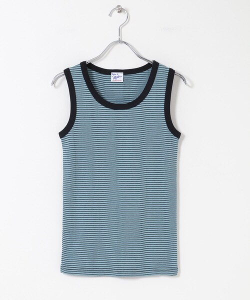 KBF（ケイビーエフ）の「Miller　Panel ribbed tank top（タンクトップ・レディース・CGY×BK/BRN×BK/SBU×BK/CGY×PK・Free）」の3枚目の写真