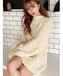 RESEXXY | ケーブルニットチュニック(ニット/セーター)