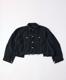 ADAM ET ROPE' | 【QUIITO】REMAKE DENIM JACKET BLACK(デニムジャケット)