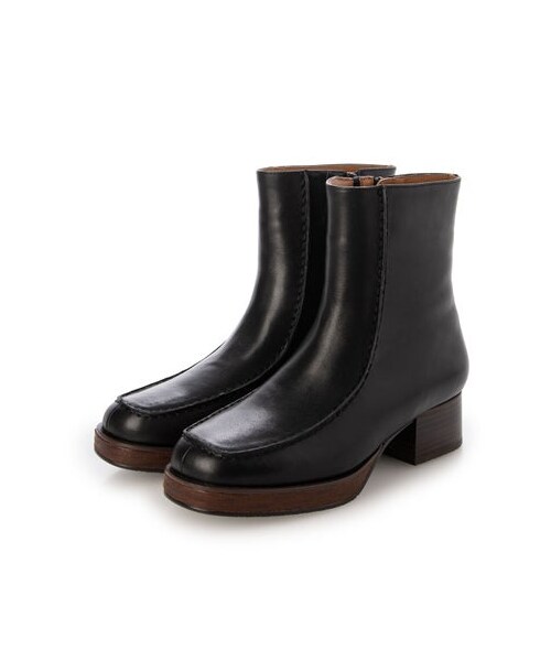 ing（イング）の「イング ing ストーム入りモカラインショートブーツ （ブーツ・レディース・BL/DBR・225/22.5cm/230/23cm/235/23.5cm/240/24cm/245/24.5cm）」の2枚目の写真