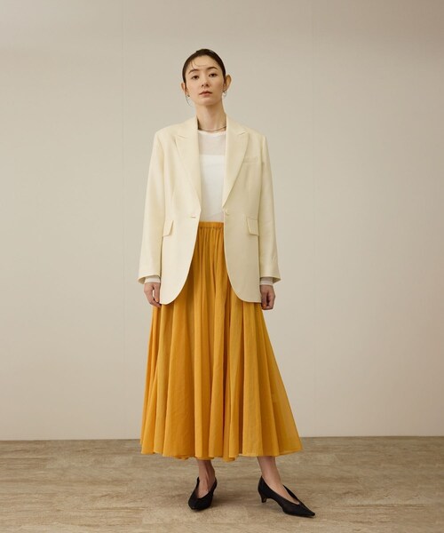 ROPE'（ロペ）の「シルクウールオーバージャケット（テーラードジャケット・レディース・ブラック/オフホワイト・36/38）」の19枚目の写真