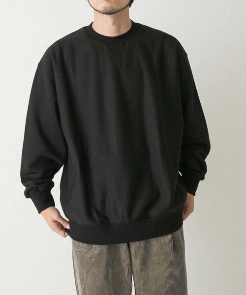 EKAL（エカル）の「QUICK DRY クルースウェット（スウェット・メンズ・グレー/ブラック・M/L）」の8枚目の写真