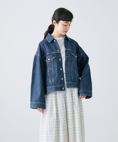 かぐれ（カグレ）の「HARi　WIDE SLEEVE DENIM JACKET（デニムジャケット・レディース・USED・2）」の5枚目の写真