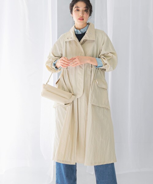 URBAN RESEARCH ROSSO（アーバンリサーチロッソ）の「撥水ボリュームモッズコート（モッズコート・レディース・BEIGE/OFF WHITE・FREE）」の12枚目の写真