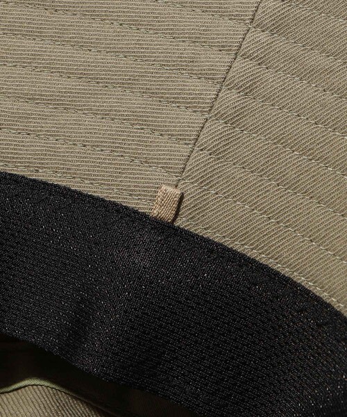 ADAM ET ROPE'（アダムエロペ）の「【KIJIMA TAKAYUKI/キジマ タカユキ】ORGANIC COTTON SERGE BUCKET HAT（ハット・メンズ・ブラック/キミドリ・F）」の8枚目の写真